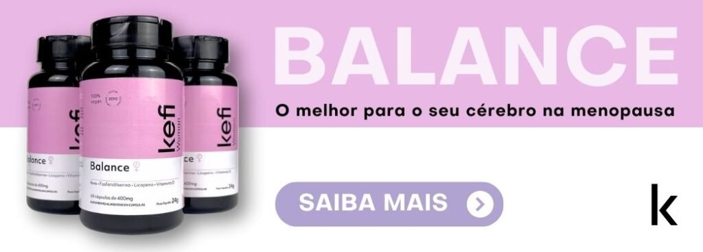 Imagem do produto Balance da Kefi indicado para tratamento de sintomas relacionados entre a menopausa e o cérebro