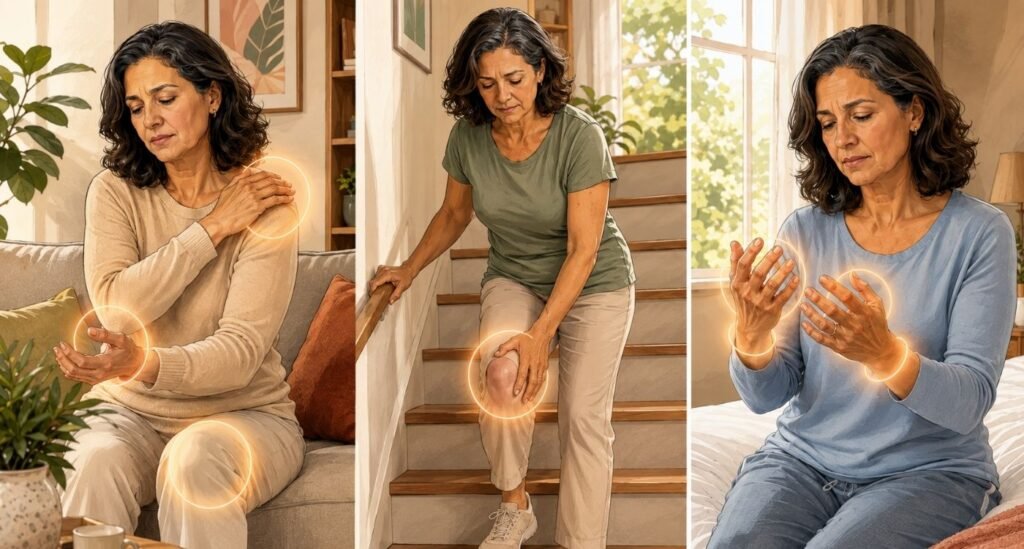 Comparação entre dor articular do climatério, osteoartrite e artrite reumatoide na menopausa.