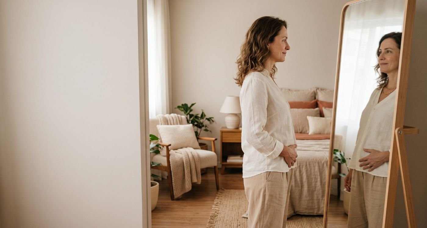 mulher 40 + com desejo de engravidar pensando em seu histórico reprodutivo e menopausa