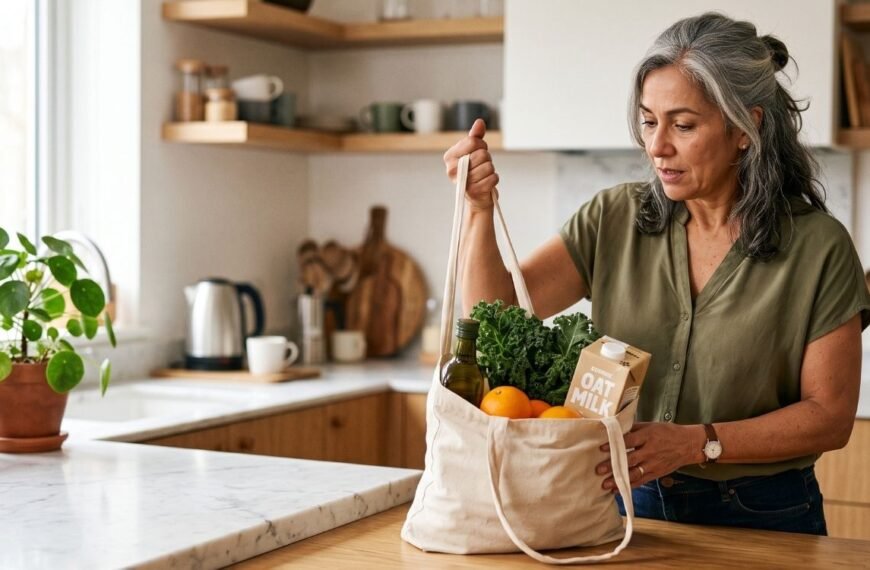 Mulher realizando atividade cotidiana que representa a perda de força na menopausa.