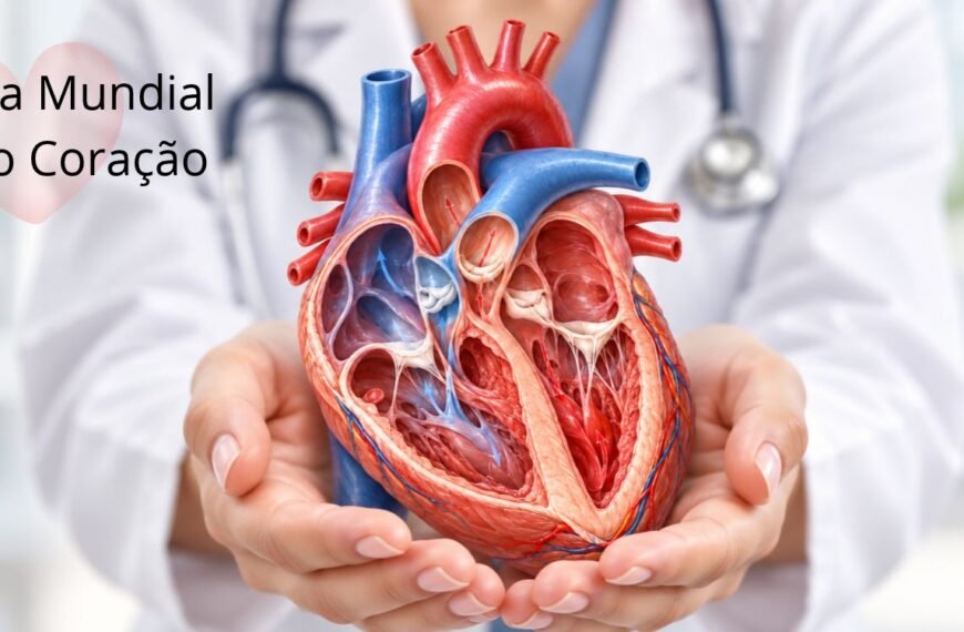 imagem de coração humano representando o dia mundial do coração e prevenção de infarto em mulheres